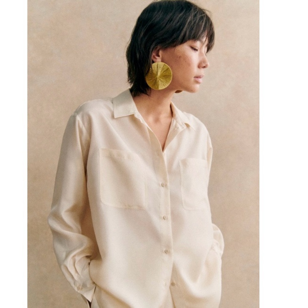 🌿|NWT| Sezane Diego Earrings in Gold - Picture 10 of 11